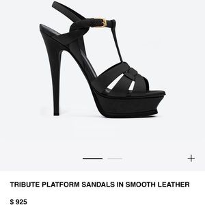 YSL tribute platform heel